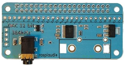 RASPIAUDIO Audio DAC Hat Sound Card (Audio+V3) for Raspberry PI5 / PI4 / Pi Zero / PI3 / PI3B / PI3B+ / Better Quality Than USB