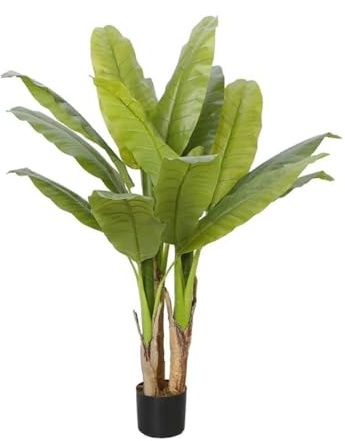 Inomhus Konstgjord bananträd Heminredning Vardagsrum Trädgård Simuleringsväxt Bonsai Fake Tree Housewarming Konstgjorda träd
