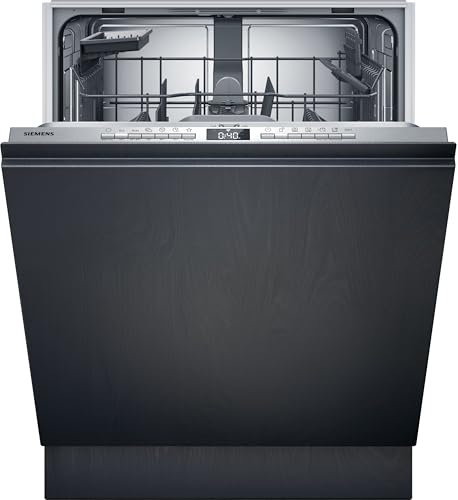 Siemens SX63EX04TE, iQ300 XXL-Geschirrspüler Vollintegriert 60 cm, Smarte Spülmaschine, varioSpeed Plus, effiziente Trocknung, Oberkorb höhenverstellbar, intensiveZone, automatikProgramm, infoLight