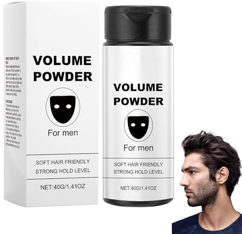 Texturpuder für Männer, Haarpuder Männer, Volumen Puder Haare Based Texture Powder, Verleiht Sofort Textur und Volumen, Texturpuder Powder, Starker Halt, Haarpuder für Männer, Natürliche Inhaltsstoffe