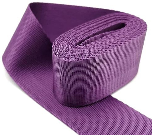WEOKDFHA sadelgjord 2 meter 32 mm rem nylon sadelgjord ryggsäck band syväska bälte tillbehör (lila)