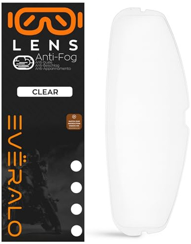 Everalo Visier Kompatibel Mit Pinlock Visier LS2 FF811 - Vector 2 - Vector II Carbon – Antibeschlaglinse DKS457 kompatibel (Pinlock)