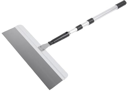 Ausla Herramienta de Nivelación de Piso, Raspador de Acero Inoxidable para Mortero de Cemento Autonivelante, de Tornillo Ajustable de 20 Pulgadas para Proyectos de Pisos de Bricolaje
