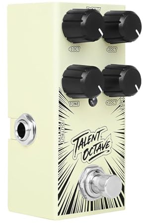 Pedal de efectos multiplicador de octava profesional con impedancia de salida de 340 K y reducción, efectos de pedal de carcasa de metal, efecto único digital pequeño