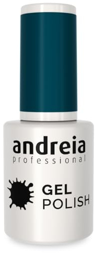 Andreia Semi-Permanent Nail Gel Polish for UV/LED Lamp - Intense Shine and 4 weeks Lasting Manicure Nail Gel Varnish - Colour 232 Teal 10.5 ml