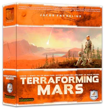Maldito Games - Terraforming Mars | Juego de Mesa Estratégico de Contrucción y Cartas, Corporaciones en Marte, Eurogame para 1-5 Jugadores (MLDG167791)
