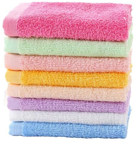 YiYaYo Luxury Baby Washcloth Towel Set 16 Pack for Children Baby Bathroom-Hotel-Spa-Kitchen Multi-Purpose Fingertip Towels & Face Cloths 10'' x 10''