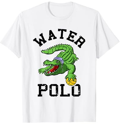 Regalos de natación de waterpolo: Water Polo Swimming Gator Camiseta