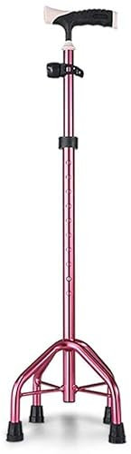 Stampelle telescopiche antiscivolo Stampella per camminare Bastone per anziani Quattro gambe Multifunzione Regolabile in altezza Quattro angoli Personale per disabili Ausili per deambulazione per