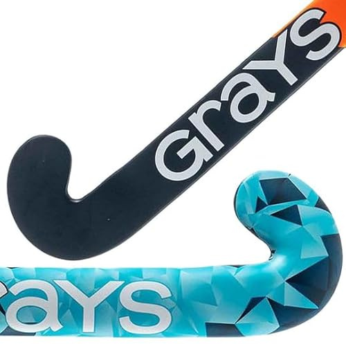 Grays Aftershock (Blau) Holz Feldhockeyschläger - Ultrabow-Profil für Anfänger & Jugendliche - Ideal zum Spielen im Freien - 76,2 cm