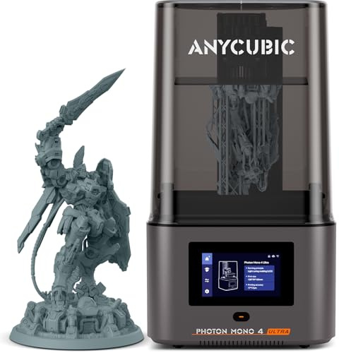 ANYCUBIC Photon Mono 4 Ultra 10K Resin 3D Drucker, 7'' HD Mono Bildschirm und COB Lichtquelle, 120mm/h Schnelle Drucken, Intelligente Erkennung, Druckgröße 153,4x87x165 mm