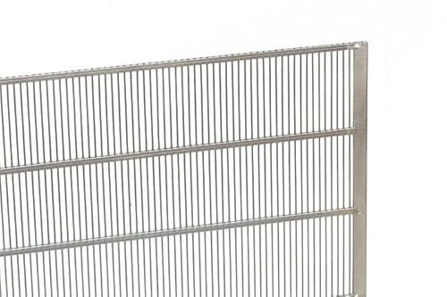 5x Absperrgitter aus Metall verzinkt Segeberger 435 x 435 mm 2-seitig gerahmt