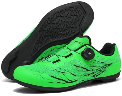JiuQing Chaussures Cyclisme Décontractées pour Hommes Femmes sans Système de Verrouillage pour Vélo de Route Et VTT Semelle en Caoutchouc Respirante