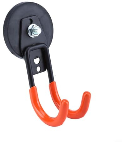 Kivivaka Crochet magnétique solide en métal pour écouteurs et manettes de jeu, support mural pour écouteurs, solution de rangement noire pour (orange, 66 mm)