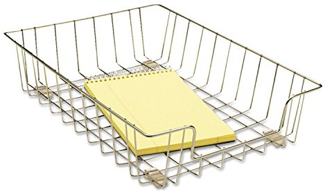 Fellowes Workstation 3 Letter Desk Tray Organizer, Wire, Silver (60012)