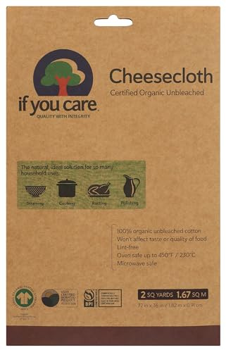 IF YOU CARE 72x36-Inch Cheesecloth, Unbleached, 2 Square Yards, 1 Count