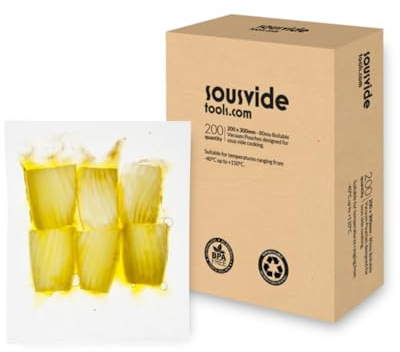 SousVideTools | Vacuum Sealer Bags | 20cm x 30cm Boilable Pouches | Pack of 200