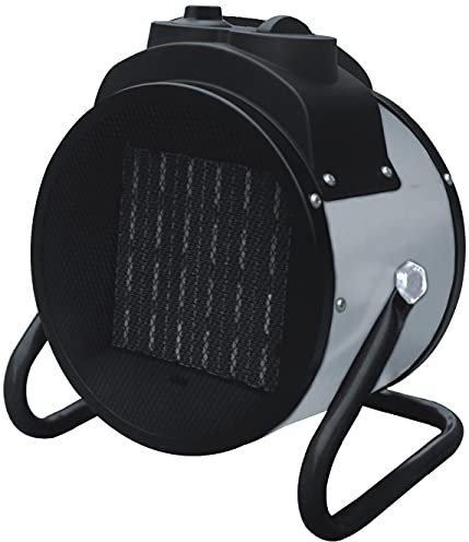 Salvador Escoda | Calefactor Cerámico Industrial Mercalor 5000 W | Acero Pintado IP24 | 260 x 400 x 400 mm | Termostato Integrado y Ventilador