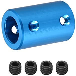DMiotech 10-10mm L25XD16 Rigido Giunto Albero Giunto Giunto Connettore con Viti Alluminio Lega Motore Albero Connettore per Stampante 3D Blu
