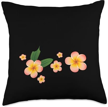 Plumeria Flower Seeds for Planting Gardening Tools Plumerias Throw Pillow