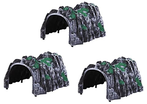 Toyvian 3pezzi Grotta Artificiale Scena Di Simulazione Miniatura Di Tunnel Per Decorazioni Di Treni Ferroviari in Plastica Giocattoli Per Ragazzo Ragazza