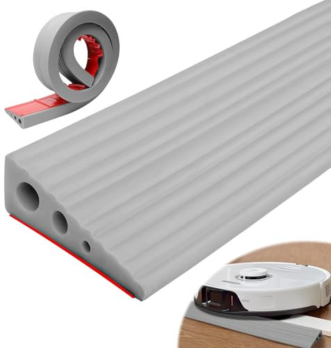 Rampa per Soglia 100 x 6,5 x 2,5 cm, Rampe per Disabili, PVC Rampa per Soglia, Rampa per Sedia a Rotelle, Passeggini, Deambulatori o Scooter