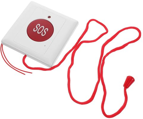 BESPORTBLE Emergency Call Button for Seniors Pull Cord Wall-mount Distress Alarm Device for Outdoor Home Travel Easy-use Large Button Gadget for Elderly Assistance and System