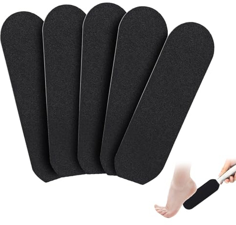 50 Stücke Fußfeile Set, Pediküre Werkzeug, Pediküre Feilen Nachfüllpads Hornhautentferner für Edelstahl Fußraspel, Hart, Rissige Ferse, Abgestorbene Haut, Nagelhaut, Hornhaut Entferner, #180