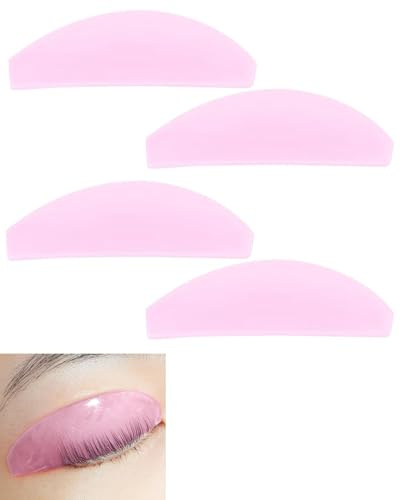 TBCDS 4 Piezas Moldes Lifting Pestañas, Lifting Pestañas Kit Profesional, Moldes Ultrafinos y Adhesivos, Uso Exclusivo para Salón y Maquillaje Profesional