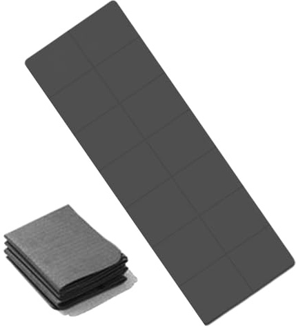 Estera de yoga plegable, viaje | ejercicios doble cara, antideslizante, portátil, ensanchada y engrosada Plegable antideslizante con transporte