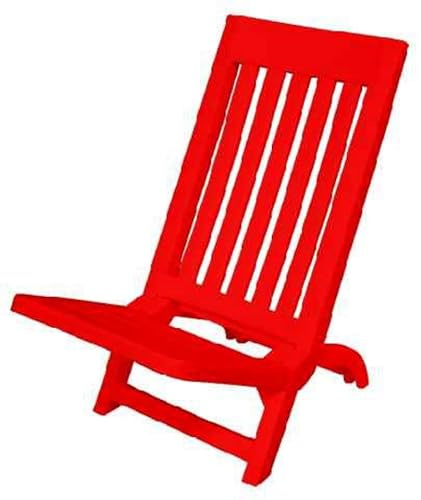 Areta ARE031 Strandstuhl Sammy, Rot, 35 x 56 x 60 cm