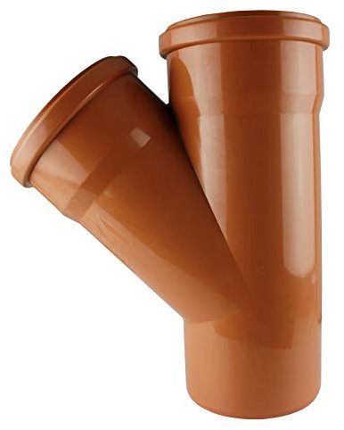 KG Y-Stück Winkel 67° Rohrabzweig Verbindung Verzweigung Formteil orange DN 160/110/67°