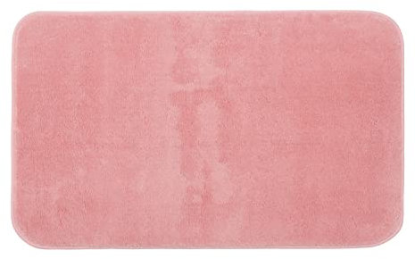 Gözze - Premium Rutschfester Badteppich, RIO, 100% Microfaser, 60 x 100 cm - Altrosa