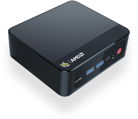 Beelink AMD Mini PC Ryzen 7 5825U(8C/16T,bis zu 4.5GHz), SER5 Pro Mini Computer Win11 Pro, 32G DDR4 RAM/500GB M.2 PCIe3.0 SSD, 4K Triple Displays, DP, HDMI, Type-C, WiFi6, BT5.2, 2.5G LAN