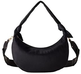 Borbonese Borsa A Spalla Hobo Medium Con Tracolla Lover 933494I15 Nero