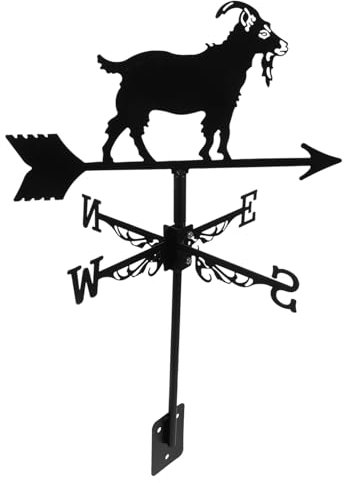 TOYANDONA Girouette De Jardin en Métal 55Cm Indicateur De Vent Extérieur pour Décoration De Jardin Ferme Pelouse Patio