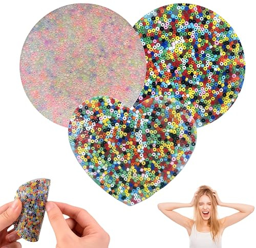 3pcs Toys Fidget Pad Fidget, cueillette de Peau, Jouet Pimple Popper, Jouet TDAH de la cueillette de Peau, Jouets sensoriels pour Adultes et Enfants