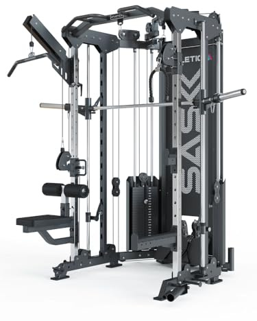 Atletica SAS | Multipresse | Exercices de traction unilatéraux | Qualité studio pour la maison | Efficacité maximale | Entraînement de tous les groupes musculaires avec un seul appareil