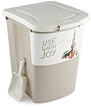 Rotho Archie Tierfutterbehälter 38l mit Deckel, Kunststoff (PP) BPA-frei, mehrfarbig, 38l (41.0 x 37.0 x 50.0 cm)