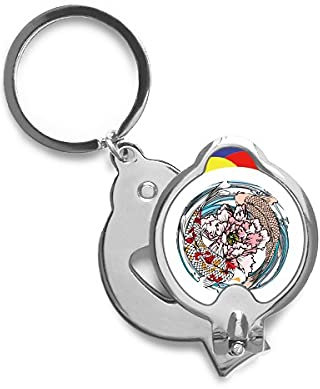 La geometría de la carpa agua patrón Peonía Cortaúñas afiladas cortaúñas de acero inoxidable