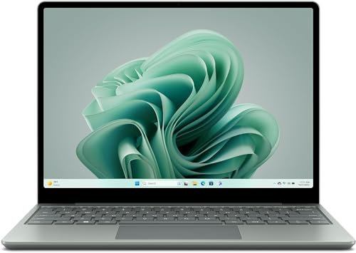 Microsoft Surface Laptop Go 3 (Windows 11, écran Tactile 12,45, Intel Core i5, 8 Go RAM, 256 Go SSD, Vert, Clavier AZERTY français)