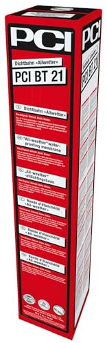 PCI BT 21 Dichtbahn 5 Meter »Allwetter« Kaltselbstklebende, sichere Gebäudeabdichtung, bis - 5 °C (KSK-Bahn) Sika