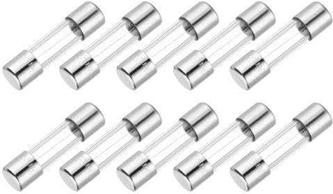 QUARKZMAN 0.75A 250V Fusibile di Vetro 5x20mm Fusibile a Ritardo Temporizzato UL Elencato Fusibile a Lenta Fusione per Elettrodomestici (Confezione da 10)