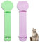 LuckyOpt Cat Strip Squeeze Feeder, 2pcs Cute Easy to Clean Cat Treat Spoon lickable Cat Food Spoon with Hanging Hole, Multifunctional Pet Feeding Spoon Not Dirty Hands Cat Feeding Spoon (Green+Pink)