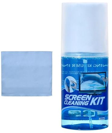 FANGZ Kit de Nettoyage d'écran d'ordinateur Portable, kit de Spray de Nettoyage d'écran,Nettoyant pour écran de téléviseur, Ordinateur Portable et Ordinateur | Nettoyant pour moniteurs pour