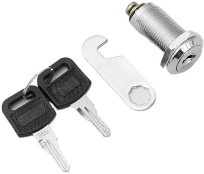 Cerradura De Leva Cerradura de leva de 10/16/20/25 mm for puerta, buzón del gabinete, cajón, armario con 2 llaves, accesorio de Hardware Para CajóN De Gabinete(A-10mm)