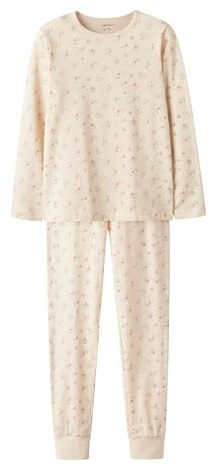 NAME IT Girl - Set Biancheria da Notte con Stampa, Turtledove, 158-164