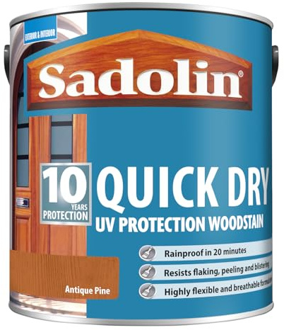 Sadolin 10 Year Quick Dry Woodstain Long-Lasting Exterior Protection Quick-Drying, Weather Resistant Wood Finish