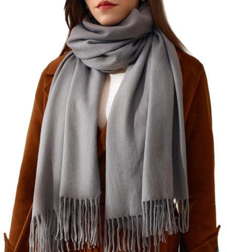 DURINM Bufanda Mujer Elegante De Invierno Chal De Cachemira sintética para Mujer Invierno Chal Fiesta Bufanda y chal adecuada para vestido de noche, bufanda 180 x 70 cm