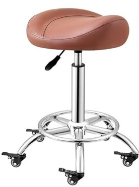 FXLUHAY Taburete Tipo Silla de Montar con Ruedas, Taburete hidráulico Ajustable con Ruedas, Adecuado for oficinas y Estudios.